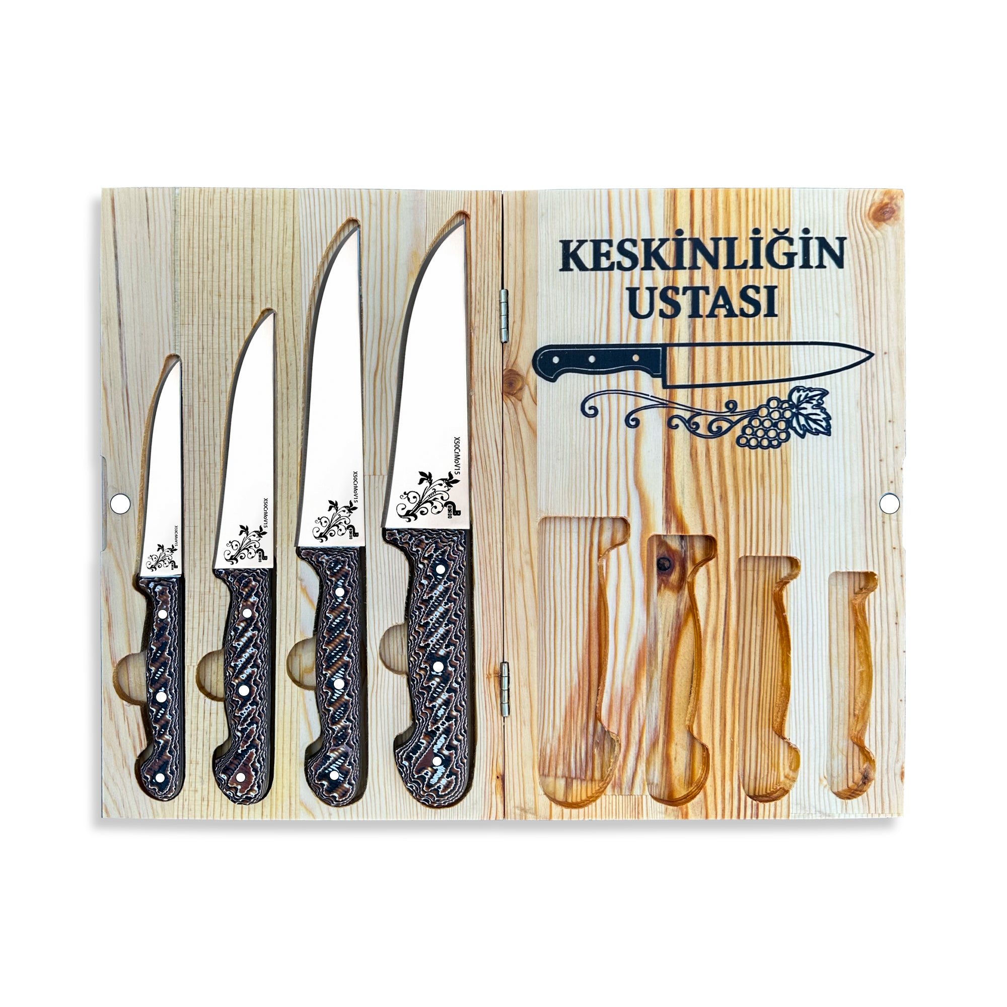 4'LÜ MUTFAK SETİ + KESME TAHTASI