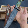 ÖZEL TASARIM TÜY DAMASCUS BIÇAK